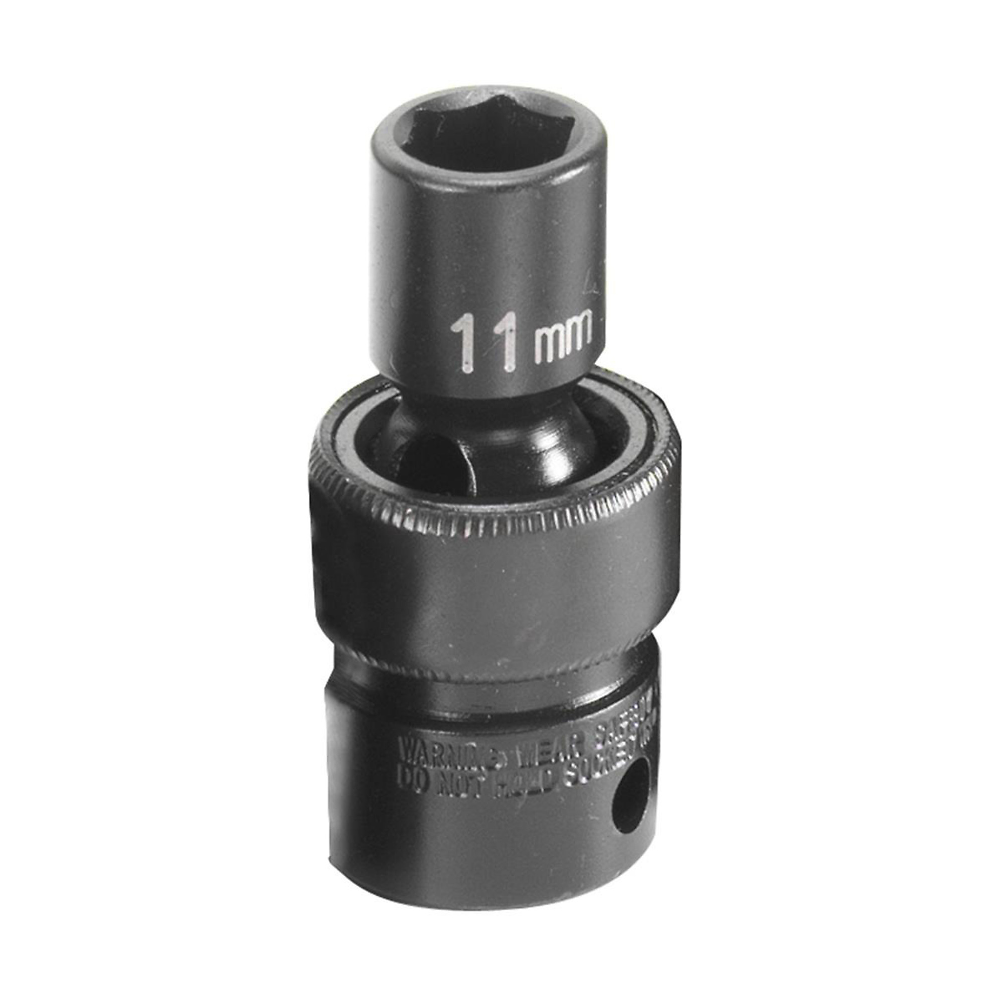 Grey Pneumatic Impact Universal Socket — 11mm, 3/8in. Drive, 6-Point, Model# GRE1011UM